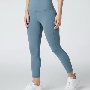Vuori Blue High-Waisted Leggings